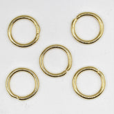 Set of 20 Gold Rings 20mm - ACCESSOIRES LEDUC BV